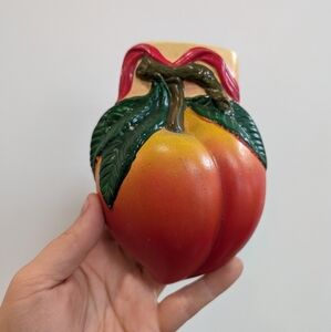 Vintage Peach wall pocket